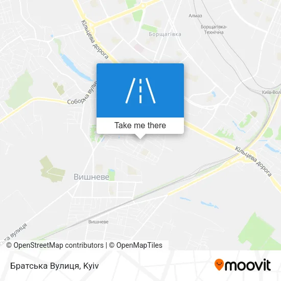 Карта Братська Вулиця