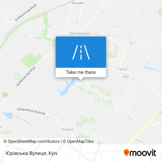 Карта Юрівська Вулиця
