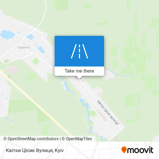 Карта Квітки Цісик Вулиця