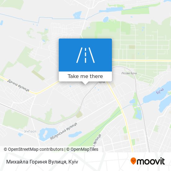 Карта Михайла Гориня Вулиця