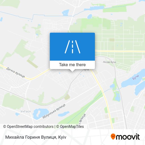 Михайла Гориня Вулиця map