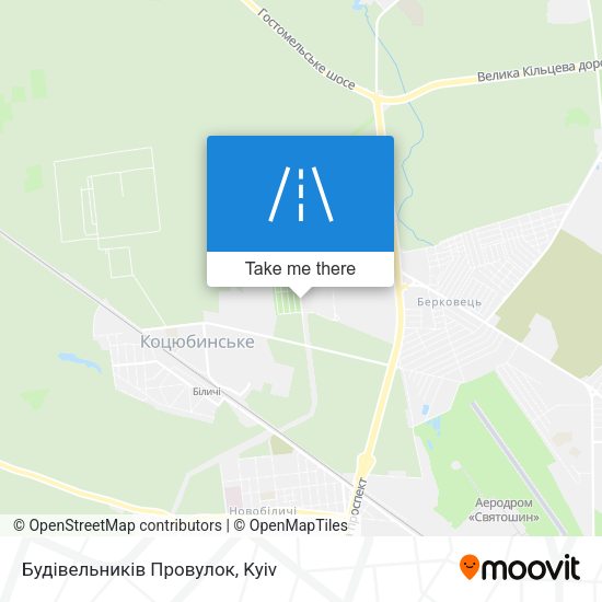 Карта Будівельників Провулок