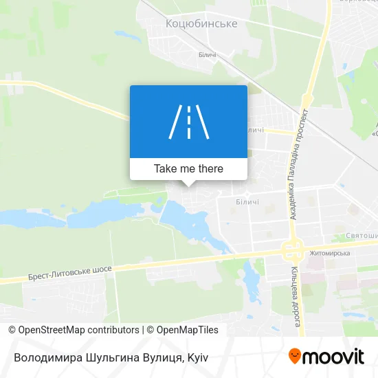 Карта Володимира Шульгина Вулиця
