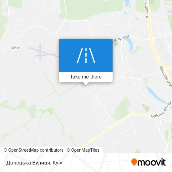 Карта Донецька Вулиця