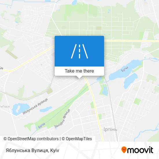 Карта Яблунська Вулиця