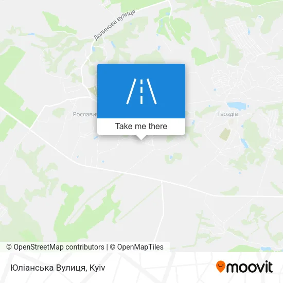 Карта Юліанська Вулиця