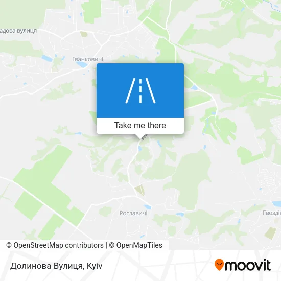 Карта Долинова Вулиця