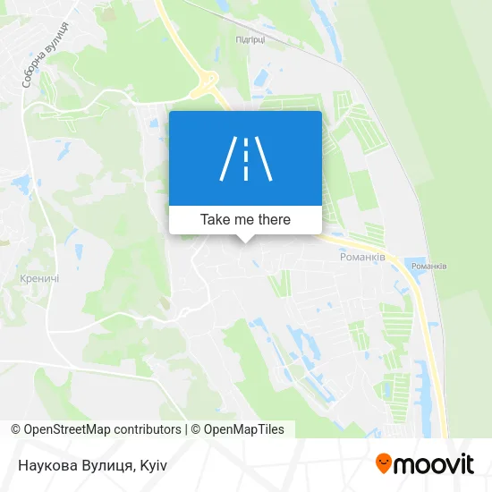 Карта Наукова Вулиця