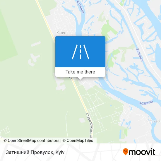 Карта Затишний Провулок