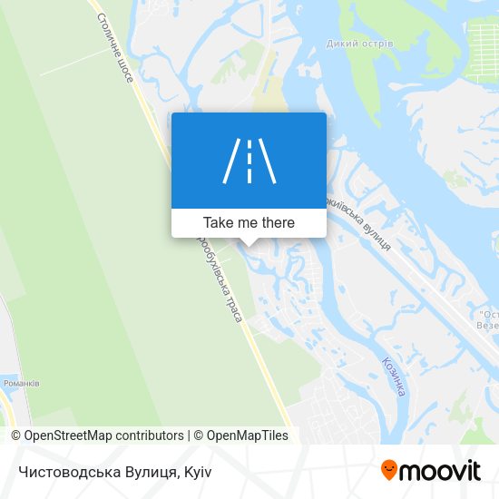 Карта Чистоводська Вулиця