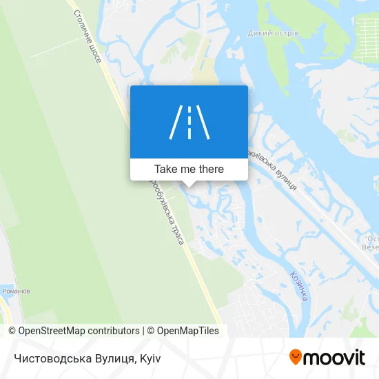 Карта Чистоводська Вулиця