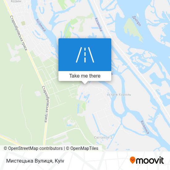 Мистецька Вулиця map