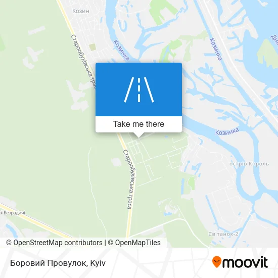 Карта Боровий Провулок