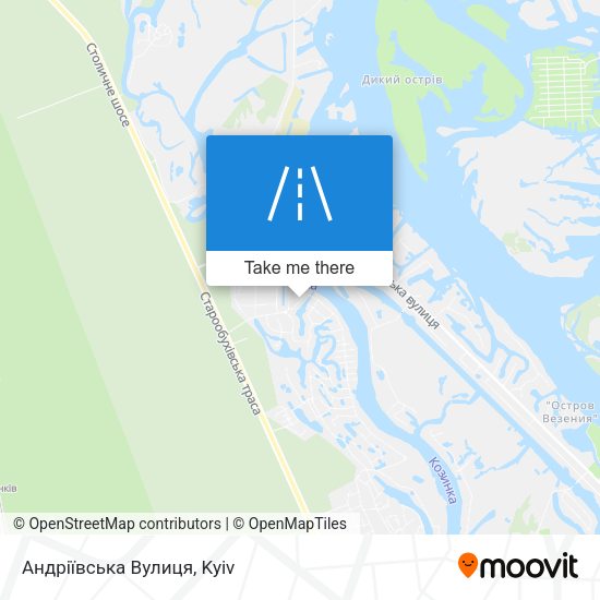 Андріївська Вулиця map