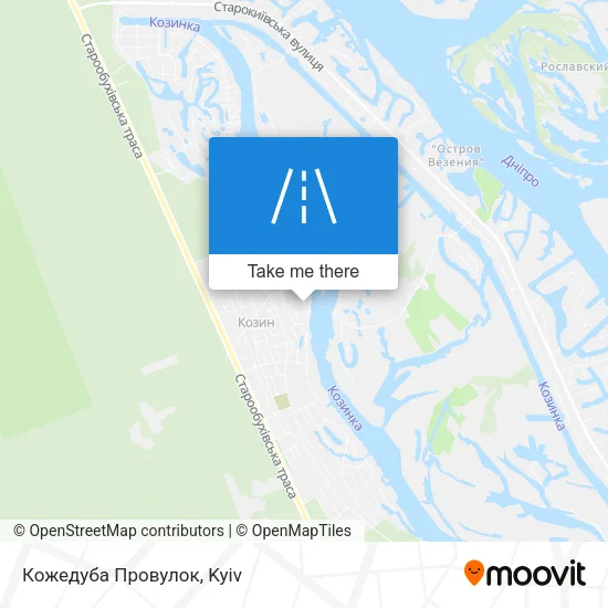 Карта Кожедуба Провулок