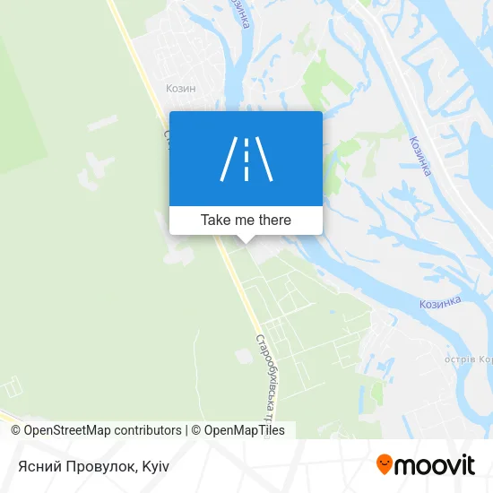 Карта Ясний Провулок
