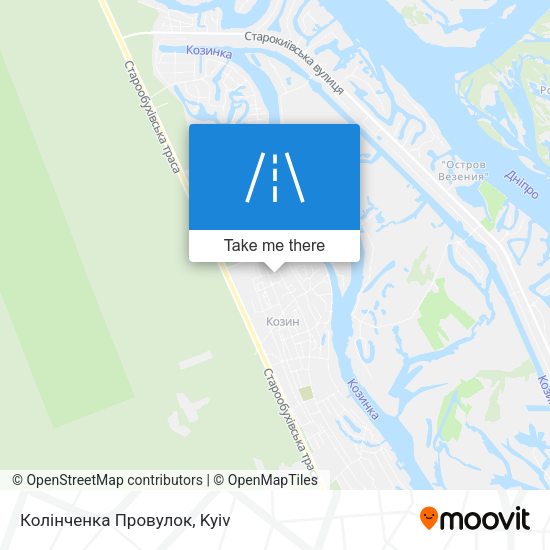 Колінченка Провулок map