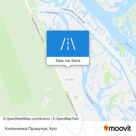 Карта Колінченка Провулок