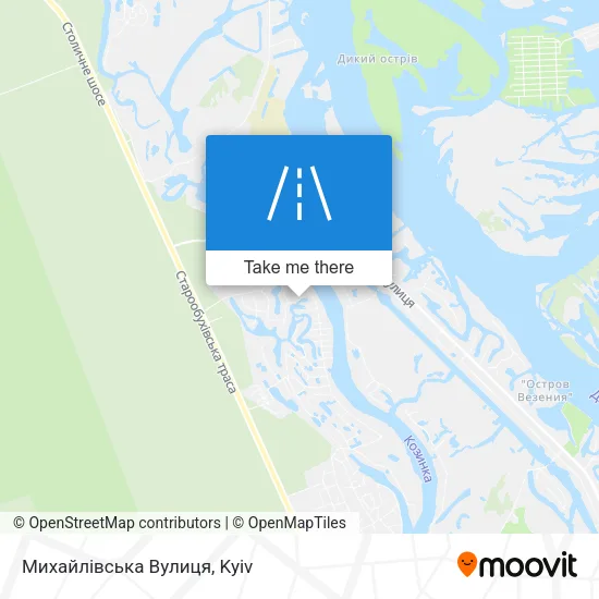 Карта Михайлівська Вулиця