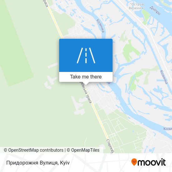 Придорожня Вулиця map