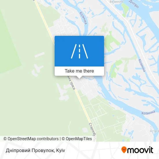 Карта Дніпровий Провулок