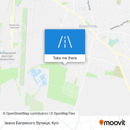 Карта Івана Багряного Вулиця