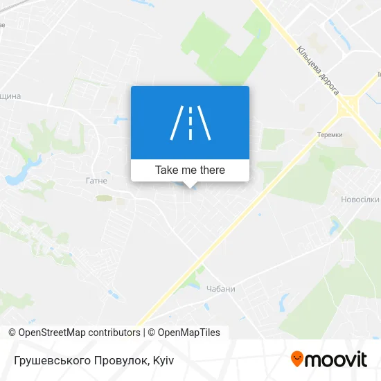 Карта Грушевського Провулок