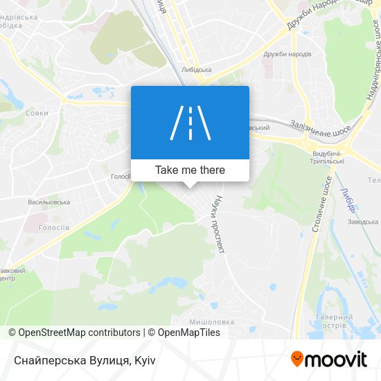 Снайперська Вулиця map