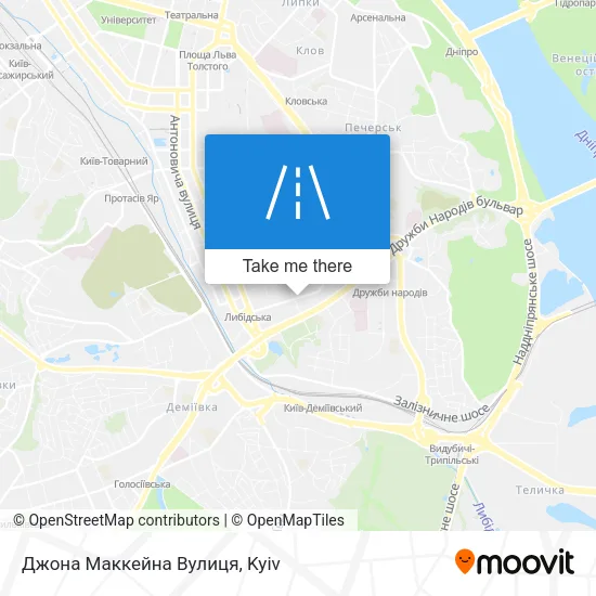 Карта Джона Маккейна Вулиця