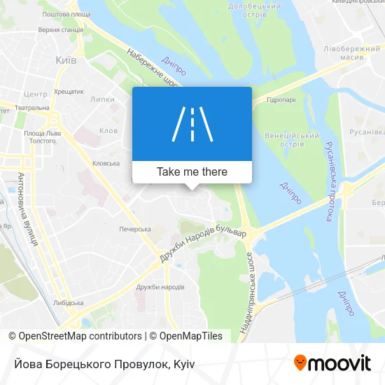 Карта Йова Борецького Провулок