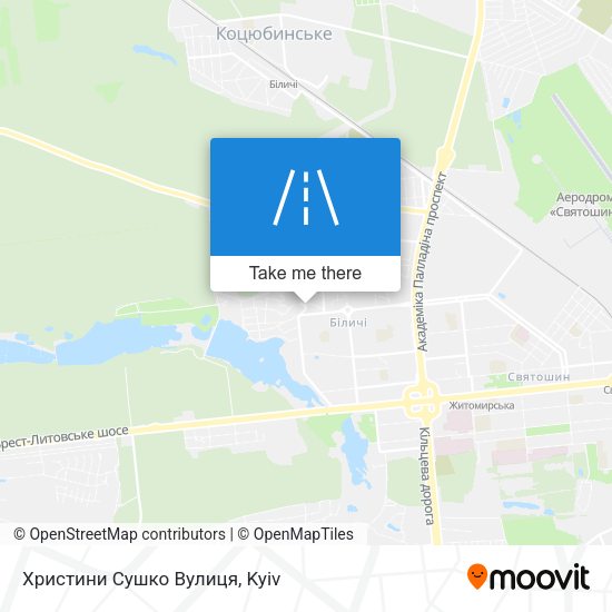 Христини Сушко Вулиця map