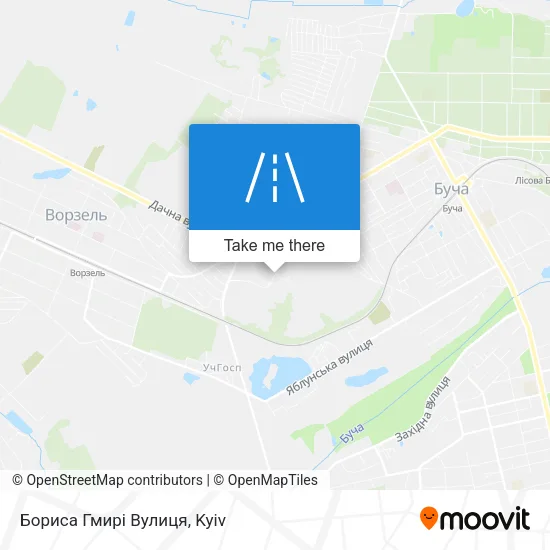 Карта Бориса Гмирі Вулиця