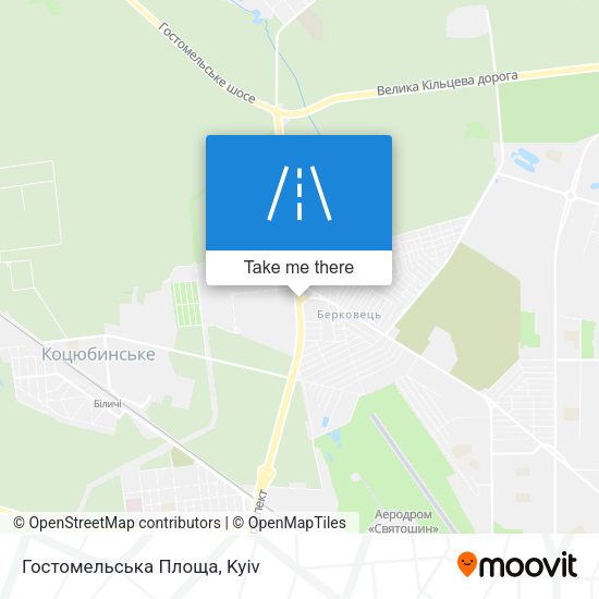 Гостомельська Площа map