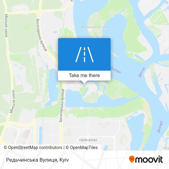 Карта Редьчинська Вулиця