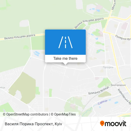 Василя Порика Проспект map
