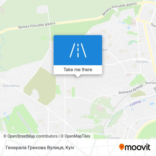 Генерала Грекова Вулиця map
