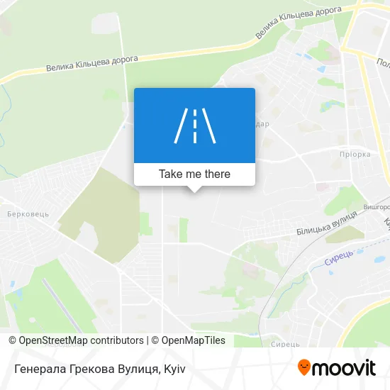 Карта Генерала Грекова Вулиця
