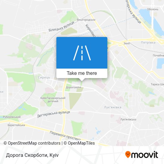 Дорога Скорботи map
