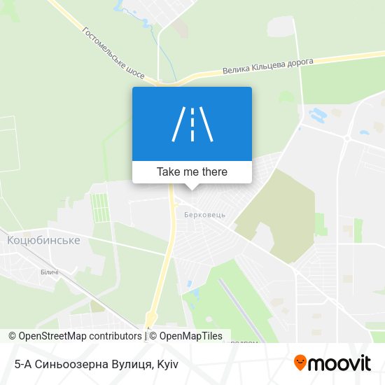 Карта 5-А Синьоозерна Вулиця