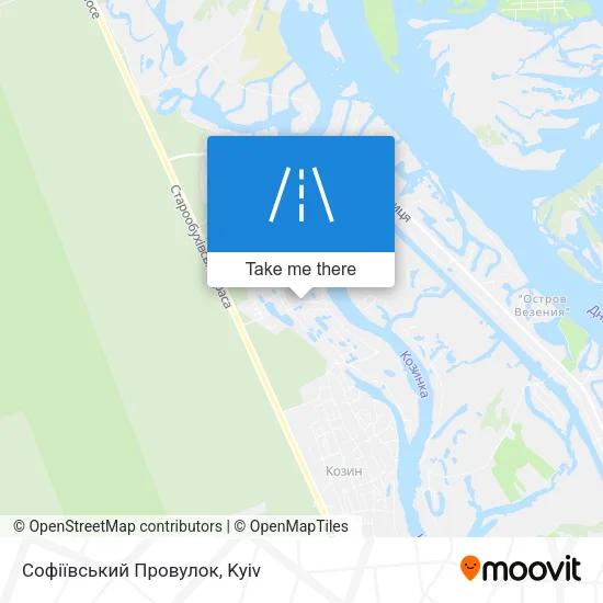 Карта Софіївський Провулок
