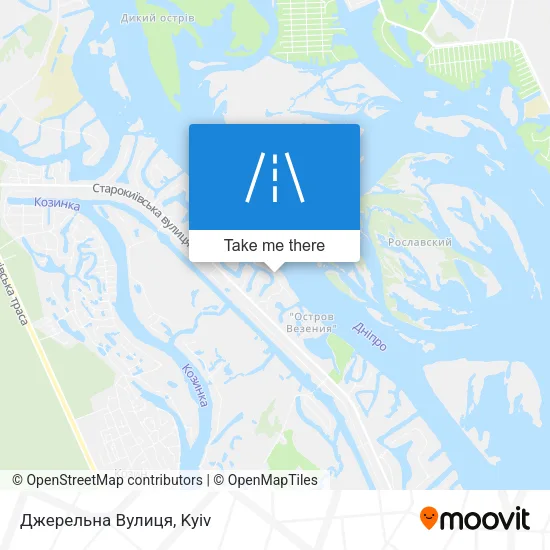 Джерельна Вулиця map