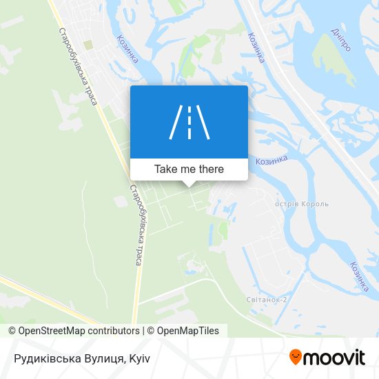 Рудиківська Вулиця map