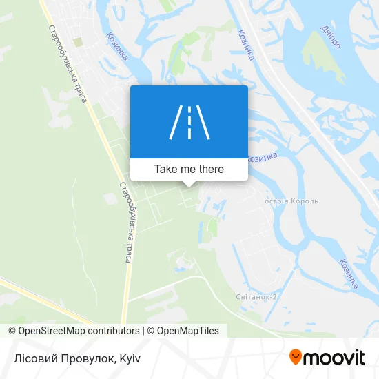 Карта Лісовий Провулок