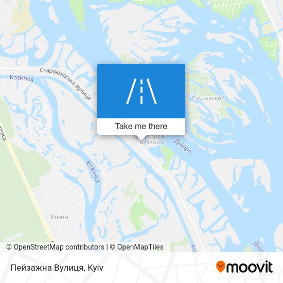 Пейзажна Вулиця map