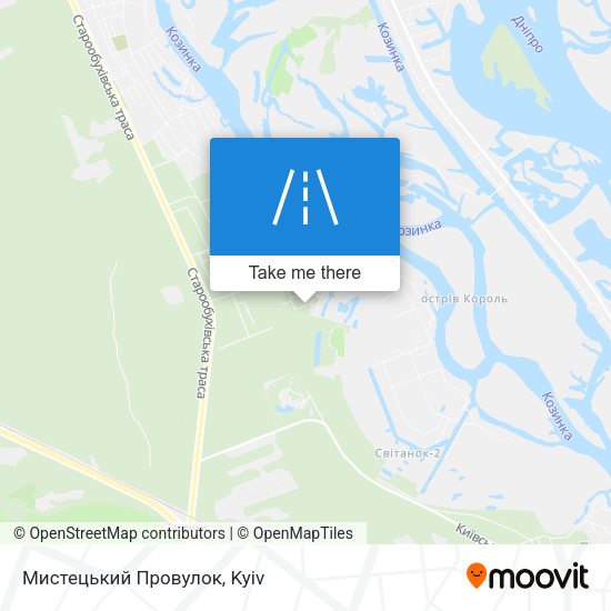 Мистецький Провулок map