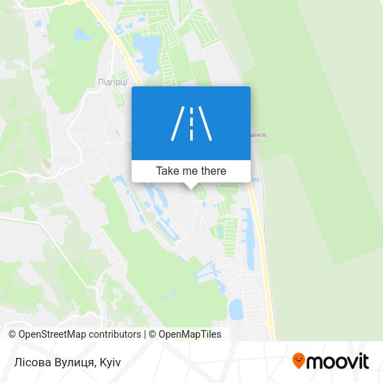 Карта Лісова Вулиця
