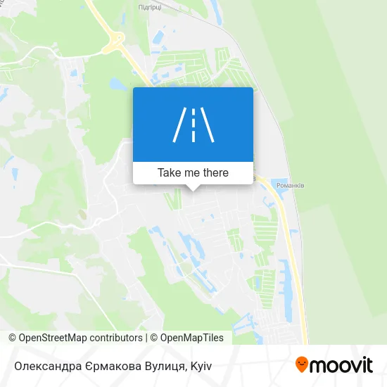 Карта Олександра Єрмакова Вулиця