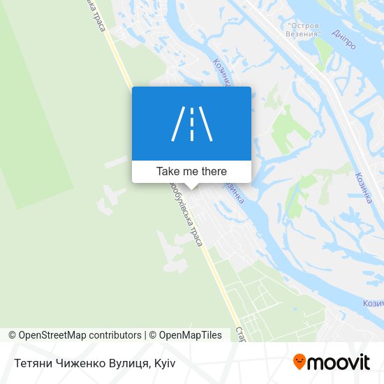 Тетяни Чиженко Вулиця map