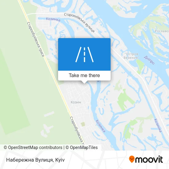 Карта Набережна Вулиця