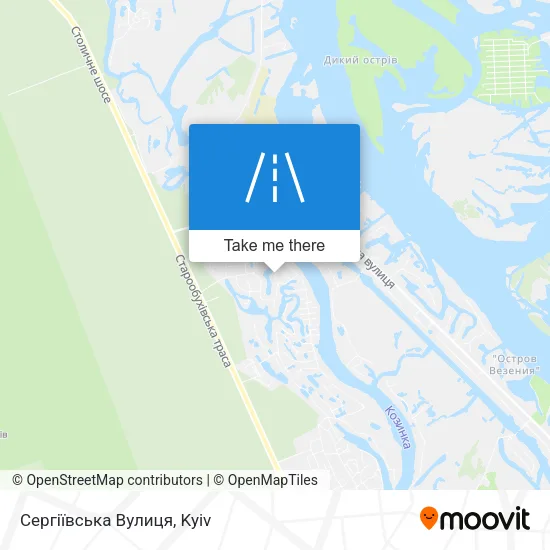Карта Сергіївська Вулиця